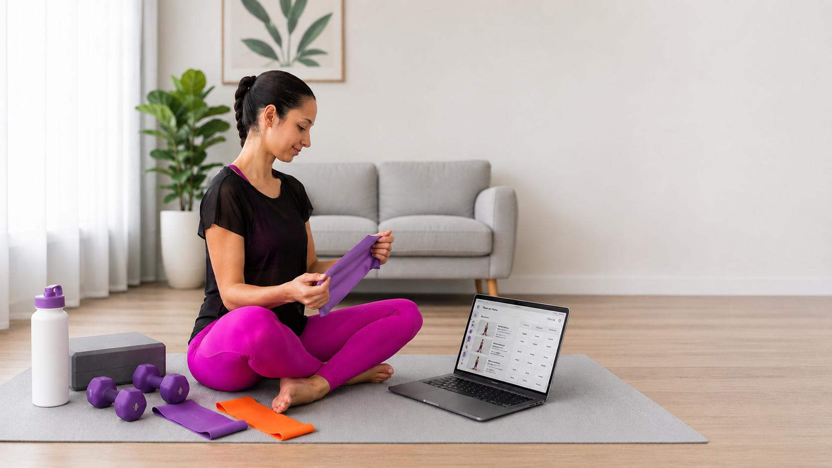 Personal trainer online, treino de fortalecimento e postura